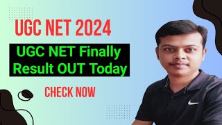 UGC NET Result 2024 Release  UGC NET 2024 Result  UGC NET Result 2024 Out Tonight [upl. by Normand]