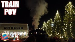 Train POV Highlights Edaville Christmas Festival of Lights  NonCopyright [upl. by Ethelstan]