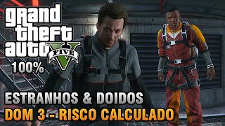 GTA V  Dom  Estranhos amp Doidos  Risco Calculado Detonado 100 Ouro [upl. by Amando705]