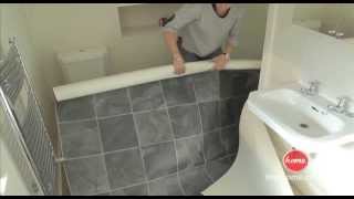 DIY How to lay vinyl or lino flooring [upl. by Notselrahc]