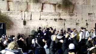 Menorah Lighting at the Kotel [upl. by Gavriella]