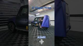 Wrapping this MercedesBenz G63 AMG in Avery Dennison Matte Metallic Night Blue asmr asmrsounds [upl. by Kemp]