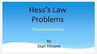 Hess Law  Problem Solving  Heat of Formation [upl. by Ardnaek]