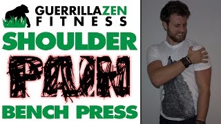 Shoulder Pain Bench Press  Relief Technique [upl. by Affra]