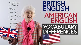 British English amp American English 11 Vocabulary Differences [upl. by Jaquelin]