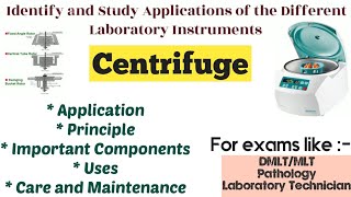 Application of Centrifuge  DMLT  MLT  Microbiology Lab Technician  Life Science Lovers [upl. by Ansel]