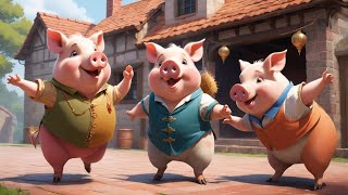 Three Little Pigs Song for Kids  Fun and Educational SingAlong [upl. by Graner]