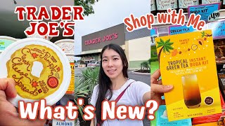 NEW at trader joes shop with me healthy grocery haul trader joes haul TJ’s fall items date 2024 [upl. by Anne523]