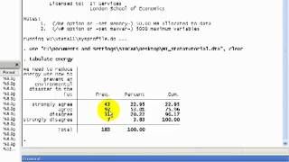 STATA Tutorials Describing an Ordinal Variable [upl. by Ative]