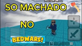 desafio bed Wars bed Wars usando apenas machado [upl. by Atirahs646]