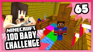 RAINBOW BEDROOM  Minecraft 100 Baby Challenge  EP 65 [upl. by Maxa]