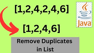 Java Interview Questions  Remove Duplicates From List  Streams in Java [upl. by Atinuaj]