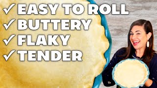 How To Make PERFECT Pie Crust With Your Food Processor  NO CRACK Rolling [upl. by Yatnuhs]