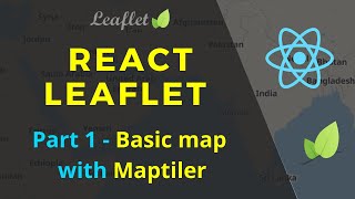 How to integrate open street maps in react using leaflet and maptiler  React Leaflet  Part 1 [upl. by Maclean]