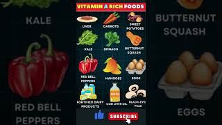 Top 12 Vitamin A Rich Foods for Better Vision amp Immunity 👁️✅ Vitamin A rich foods shorts nutrition [upl. by Sheeran]