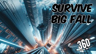 Survive Big Fall  Fear of heights  360 [upl. by Hnahym]