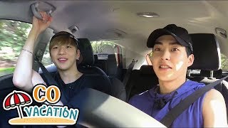 CoVacation Xiumin amp Daniel They Go To The Mart For Dinner 20170910 [upl. by Blase]