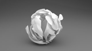 Blender Tutorial Squished Ball of Paper Part 1 [upl. by Leziar]