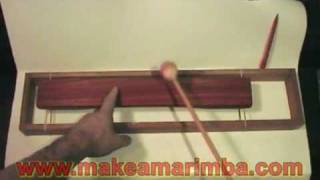 Tuning Marimbas  Finding the Nodes [upl. by Jonas]