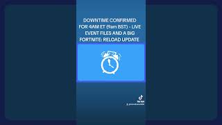 DOWNTIME CONFIRMED‼️ fortnite downtime [upl. by Hum736]