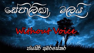 Sepalika malai karaoke without voice  සේපාලිකා මලයි  Jayasiri Amarasekara [upl. by Avilys]