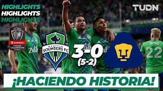 Highlights  Seattle Sounders 3520 Pumas  CONCACHAMPIONS 2022  FINAL  TUDN [upl. by Adlai400]