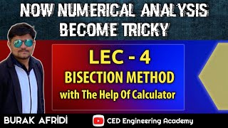 LEC 4BISECTION METHOD amp calculator uses numerical analysis bisection method calculatorsubscribe [upl. by Nosauq]