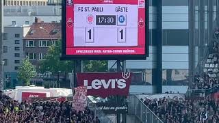 Durchsage Spielstand Regensburg vs Heidenheim am Millerntor  Fangesang 28052023 [upl. by Neille34]