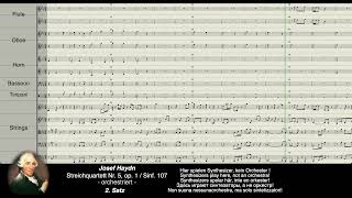 Haydn Digital Streichquartett Nr 5 opus 1  Sinfonie Nr 107  orchestriert [upl. by Aik142]