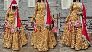 24 Kali Lehenga With CanCan Cutting And Stitching 24 Panels Lehenga Skirt Kalidar Lehnga DIY [upl. by Gibrian]