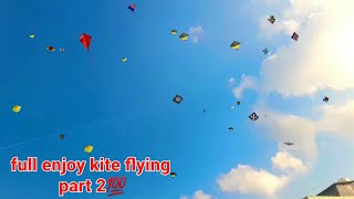 💞world is best 👈indian kite fighting 💓and flying ✅ full enjoy kite fighting and kutting [upl. by Ensoll]