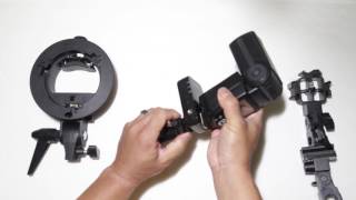 Review of FlashSpeedlist Brackets for light stand EType SType BType and Triple shoe bracket [upl. by Sahcnip]