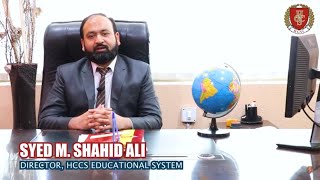 SYED M SHAHID ALI Director HCCS introducing new channel for all student of HSSC and SSC [upl. by Lenoel]