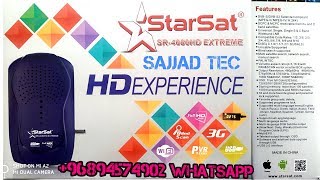 STARSAT SR4080HD Experience receiver FUNCAM server Unboxing amp review [upl. by Towland383]