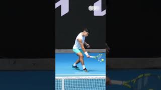 Carlos Alcaraz Backhand Slice Slowmotion shorts [upl. by Bernetta]