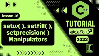 C Manipulators setw setfill setprecision Explained [upl. by Deevan]