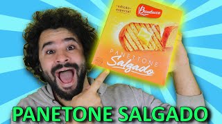 PANETTONE SALGADO DA BauduccoBrasil  tem gosto de [upl. by Irod]