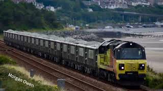 6K33 Class 70 departs Penmaenmawr [upl. by Yevreh921]