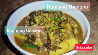 Ngasang Thongba Ngakup  Manipuri delicious cuisine chabdangaojei [upl. by Broeder]