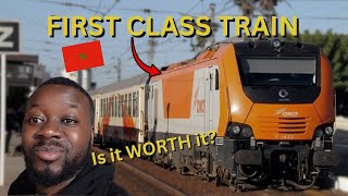 Riding FIRST CLASS TRAIN in MOROCCO Is it really worth it MARRAKECH to FES [upl. by Desai]