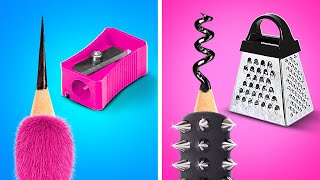 Smart School Hacks And Creative Ideas For DIY School Supply 🎨🖌😍 [upl. by Karna]