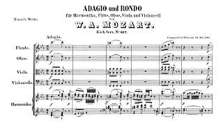 Mozart Adagio amp Rondo for Glass Harmonica Flute Oboe Viola and Cello in C minor K617 [upl. by Ternan692]