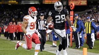 Latavius Murray breaks a 90yard touchdown Week 12 2014 [upl. by Forester]