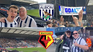 WBA VS WATFORD VLOG LAST MINUTE CRACKERAS ALBION GRAB A LATE POINT [upl. by Emyaj]