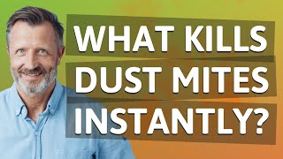 What kills dust mites instantly [upl. by Karp]