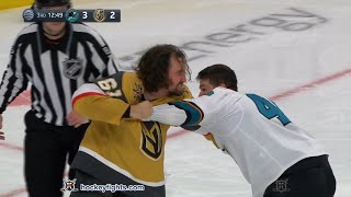 Tomas Hertl vs Mark Stone Mar 17 2021 [upl. by Cirde]