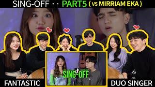 REAKSI SINGOFF SONGS PART5 🇮🇩🇰🇷 Build A Btch Everything Sucks Kiss Me More vs Mirriam Eka [upl. by Trenna244]