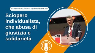 Sciopero individualista che abusa di giustizia e solidarietà [upl. by Lyrehc]