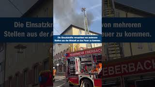 Brand in Eberbacher Altstadt [upl. by Linette]