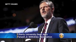 Liberty University Says Jerry Falwell Jr Withdrew Resignation Board Meeting Tuesday [upl. by Gere811]